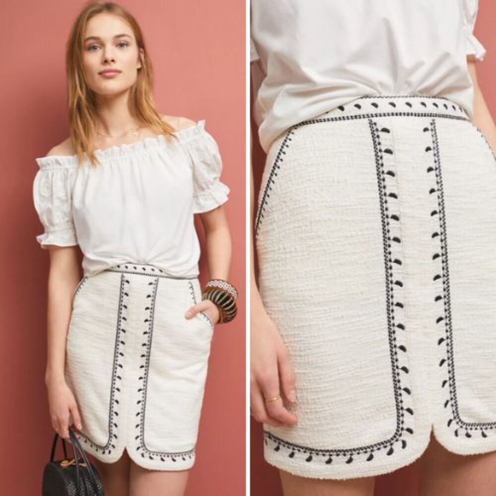 NWT Anthropologie x Dolan Tulley Textured Mini Skirt | M